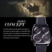 Jual Jam Tangan Pria Original Kompas Dan Thermometer Oulm Casual Kulit Asli Murah