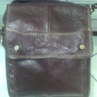 Tas Selempang Pria Merk Jeep Kulit Sapi Asli Import Best Quality