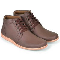 Sepatu Low Boots Pria coklat Java Seven HAB 002 original cibaduyut