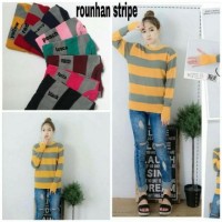 Jual Roundhand Stripe | SWEATER ROUNDHAND | SWEATER RAJUT | GROSIR PAKAIAN Murah