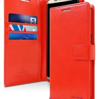 iPhone 6 Mercury Blue Moon Diary Case Casing Cover - Merah