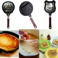Jual Teflon Frying Pan Mini Wajan Anti Lengket Telur Karakter Hello Kitty Murah