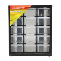 Jual KENMASTER Rak Komponen 15 Slot Laci Partisi / Kotak Spare Part Murah
