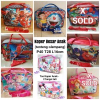 Jual Tas Koper Karakter Anak 2 Fungsi Tali Mica Printing mix kanvas Murah