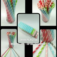 Jual PAPER STRAW / SEDOTAN KERTAS POLKADOT Murah