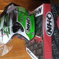 Helm Half Face NHK R 6 Rally Green Not KYT/ INK/ GM/ ZEUS