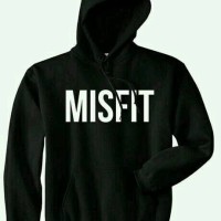 Hoodie Misfit - Hitam