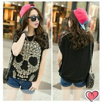 Jual Blouse Sweater Murah Skull Lace Murah