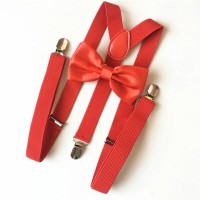 Jual suspender dasi kupu dewasa atau anak warna merah red, paket hemat Murah