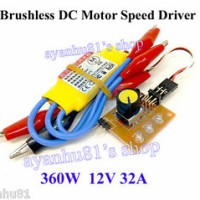 30A 12V DC 3-phase High-Power Brushless Model Motor Speed PWM Controller Driver