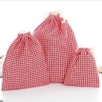 Tas Serut Burberry Kantong Kain Vintage Tas Kosmetik Serbaguna Livid