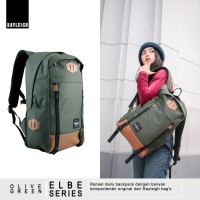 Jual Tas Ransel Daypack Backpack Sekolah Kuliah Laptop Rayleigh Elbe Green Murah