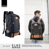 Jual Tas Ransel Daypack Backpack Sekolah Kuliah Laptop Rayleigh Elbe Black Murah