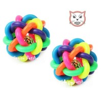 Jual MAINAN KUCING (Bola gila pelangi fleksibel) Murah