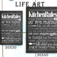 Jual Hiasan Dinding Unik Poster Kayu 30x40 - Kitchen Rules Murah