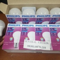 Jual PAKET Lampu Led Bulb 13w 13 watt 13 w Putih Philips Garansi 3th ledbul Murah