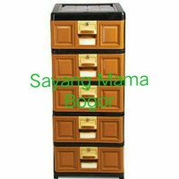 Jual Napolly lemari plastik susun 5 STB-500 Murah
