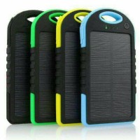 Jual POWERBANK / POWER BANK SOLAR KARET WATERPROOF / ANTI AIR PLUS SENTER Murah