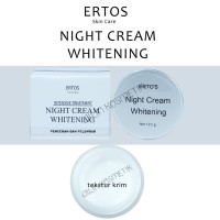 ERTOS Night Cream Whitening / pencerah dan pelembab ERTO'S