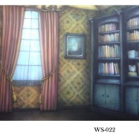 Background Foto Wisuda / Rak Buku WS-022 Studio Photo