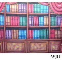 Background Foto Wisuda / Rak Buku WJII-1315 Studio Photo