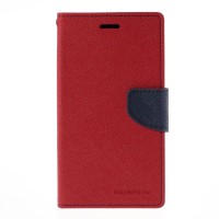 iPhone 6 plus Mercury Fancy Flip Case Casing Cover - Merah Biru