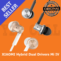 Jual XiaoMi Mi IV Hybrid Dual Drivers Earphones In-Ear Headphones driver Murah