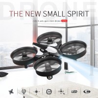 Jual Ready Stok JJRC H36 Mini Drone 2.4G Paket dapat 2 baterai, warna HITAM Murah