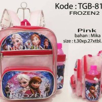 Jual Koleksi tas anak tas ransel tas mika frozen anna elsa warna pink Murah