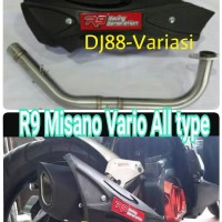 MURAH knalpot r9 misano Vario 110 vario 125 vario 150 fi vario led ful
