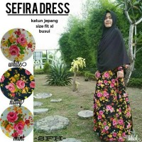 sefira dress gamis katun jepang murah grosir agem supliyer