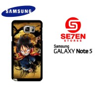 Casing Samsung Galaxy Note 5 one piece luffy background wallpaper C