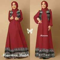 FST - Pakaian Gamis wanita muslim Maureen Batik Syari