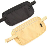 Jual Tas Pinggang Untuk Penyimpan Uang tas passport tas Paspor Money belt Murah
