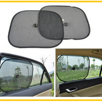 2Pcs Tabir Surya Jendela Mobil 44x36cm Sun Shade Pelindung Kaca Panas