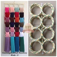 Jual Gantungan/hanger/rak jilbab ring rainbow Murah