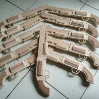 Jual mainan pistol kayu Murah