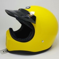 Helm Cakil Yellow Glossy / Helm Cakil Retro / Helm Cakil HBC / Helm
