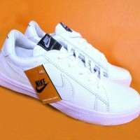 sepatu kets nike full white sol karet high quality harga termurah