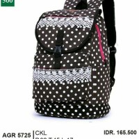 Tas ransel gendong anak wanita murah-tas sekolah terbaru hitam dot gf