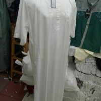 baju gamis pria putih 7/8