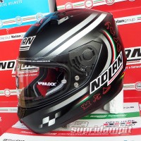 Helm Nolan N64 SBK Flat Black Full face Ringan Not Shoei Arai Shark