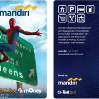 Jual Kartu emoney Bank Mandiri Spiderman Original termasuk saldo 25.000 Murah