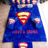 Karpet karakter lucu, Toko karpet bulu online, Karakter logo superman