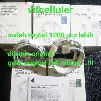 Jual KABEL DATA LIGHTNING USB CHARGER IPAD IPOD IPHONE 5 5S 6 6S ORI CABLE Murah