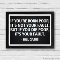 Jual Bill Gates Quote Poster - Hiasan Dinding Inspiratif Murah