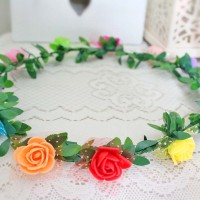 Jual mahkota kepala bunga melingkar / flower flowers crown Murah
