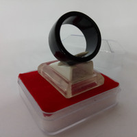 Jual Ring Cincin Giok Hitam Flat/Pipa Fashionable Couple Murah