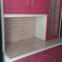 rak piring minimalis warna / rak piring kayu terbaru / rak sayur