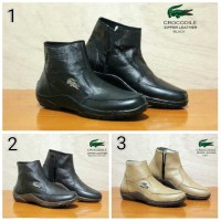 Sepatu Boots Crocodile Zipper